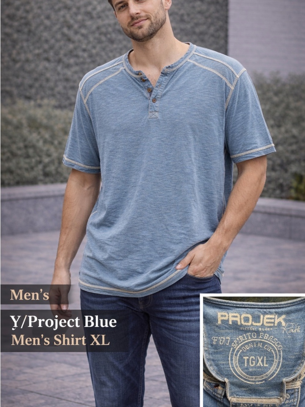 Y/Project Blue Men's Shirt XL